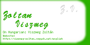 zoltan viszmeg business card