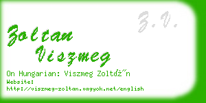 zoltan viszmeg business card